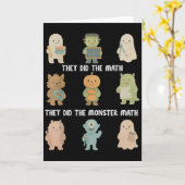 Halloween They Did The Math They Did The Monster M カード (黄色い花)