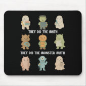 Halloween They Did The Math They Did The Monster M マウスパッド (正面)