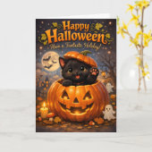 Halloween this カード (黄色い花)