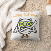 Halloween Throw Pillow Owl Mummy クッション (ブランケット)
