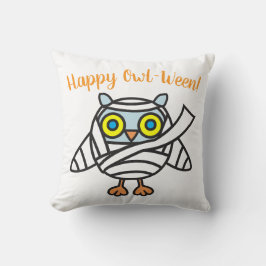 Halloween Throw Pillow Owl Mummy クッション