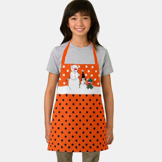 Halloween Time for Snowmen エプロン (インサイチュ)