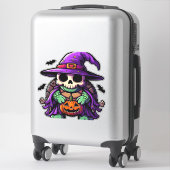 Halloween Tortoise Turtle Witch Hat Costume Spooky シール (スーツケース)