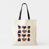 Halloween Tote Bag – Black Cats and PumpkiTote Bag トートバッグ (裏面)