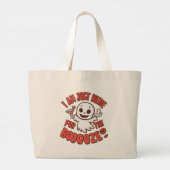 Halloween Tote Bag- "I am just here for the boooze ラージトートバッグ (裏面)