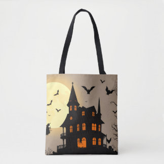 Halloween Tote Bag – Minimal “BOO” Spooky Design トートバッグ
