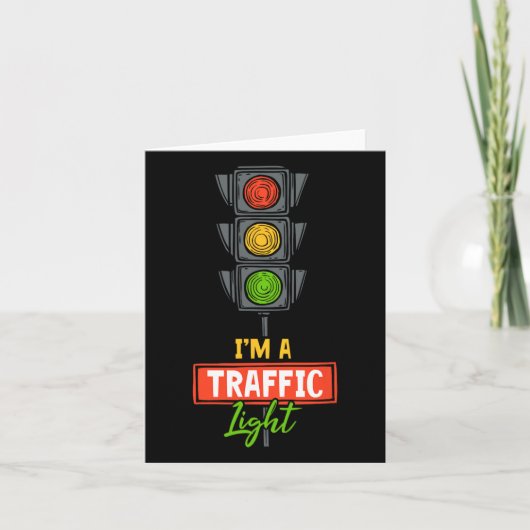 Halloween Traffic Light I'm A Traffic Light  カード (正面)
