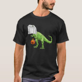 Halloween TRex Dinosaur Ghost Trick or Treat Toddl Tシャツ (正面)