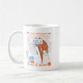 Halloween Trick Is To Stay Alive Collage Retro Hor コーヒーマグカップ (左)