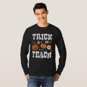 Halloween Trick or Teach Ghost Season School Teach Tシャツ (正面フル)
