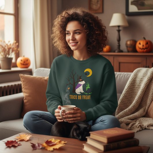 Halloween Trick or Treat Crewneck Sweatshirt スウェットシャツ