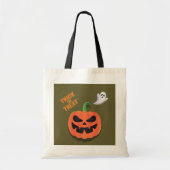 Halloween Trick or Treat Ghost Tote Bag トートバッグ (正面)