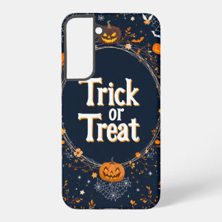 Halloween Trick or Treat Pumpkin Design Samsung Galaxy S22+ケース