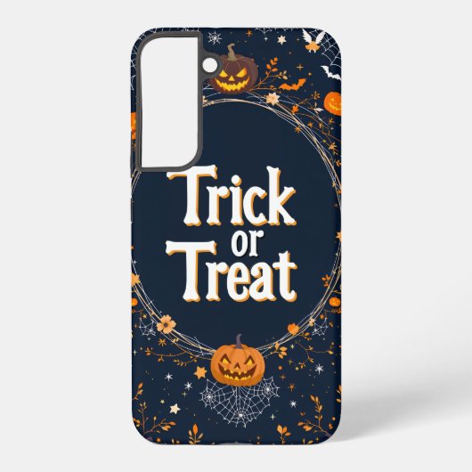 Halloween Trick or Treat Pumpkin Design Samsung Galaxyケース (裏面)