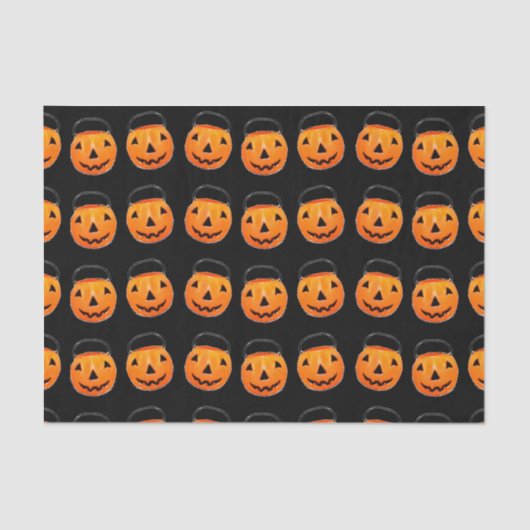 Halloween Trick or Treat Pumpkins Tissue Paper 薄葉紙 (正面)