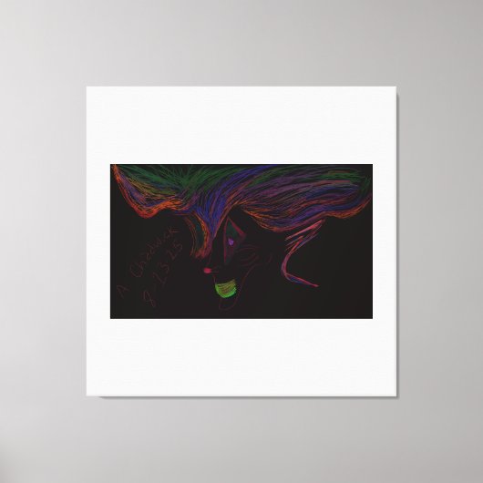 Halloween Trickster Spirit Stretched Canvas Art キャンバスプリント (正面)