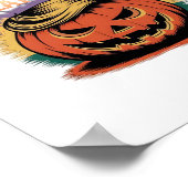 Halloween Trumpkin Design ポスター (角)