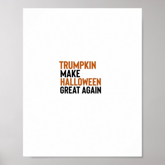 Halloween Trumpkin – Make Halloween Great Again Fu ポスター (正面)