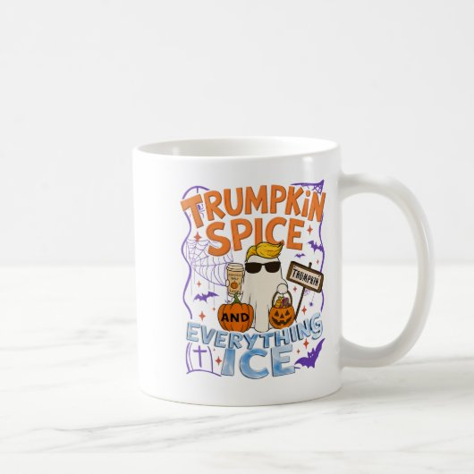 Halloween Trumpkin Sce And Everything Ice Pumpkin コーヒーマグカップ (右)