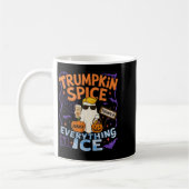 Halloween Trumpkin Spice And Everything Ice Pumpki コーヒーマグカップ (左)