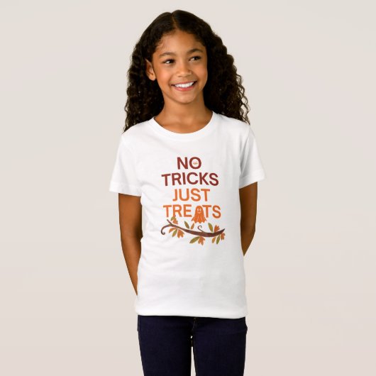 Halloween Tshirt No Tricks Just Treats Tシャツ (正面フル)