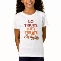 Halloween Tshirt No Tricks Just Treats