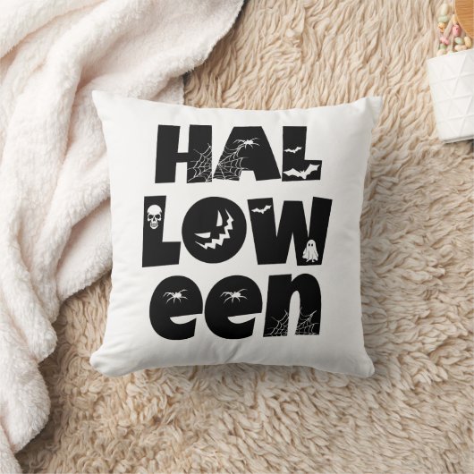 Halloween Typography クッション (ブランケット)