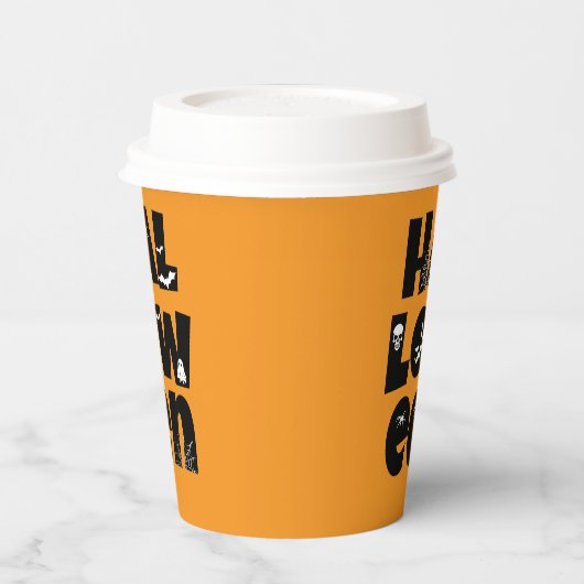 Halloween Typography 紙コップ (左)