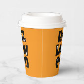 Halloween Typography 紙コップ (右)