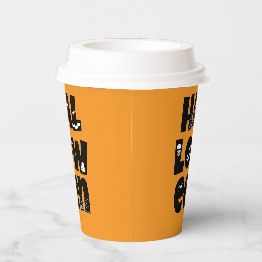 Halloween Typography 紙コップ (右)