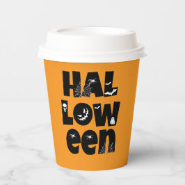 Halloween Typography 紙コップ