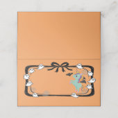 Halloween Unicorn Greeting Bat Orange Place Card プレイスカード (外部開封)