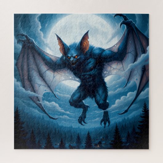 Halloween Vampire Bat Puzzle  ジグソーパズル (縦)