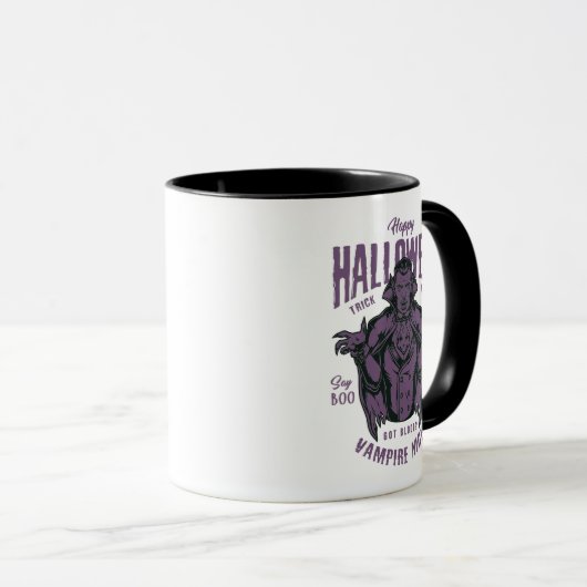 Halloween Vampire Night Mug – Gothic Spooky マグカップ (正面右)