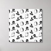 Halloween vector art キャンバスプリント (正面)