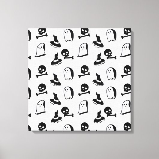 Halloween vector art キャンバスプリント (正面)