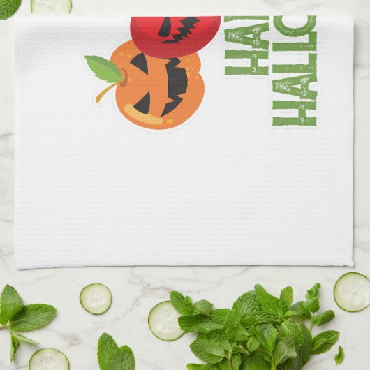 Halloween Vibes                 キッチンタオル (折り畳み)