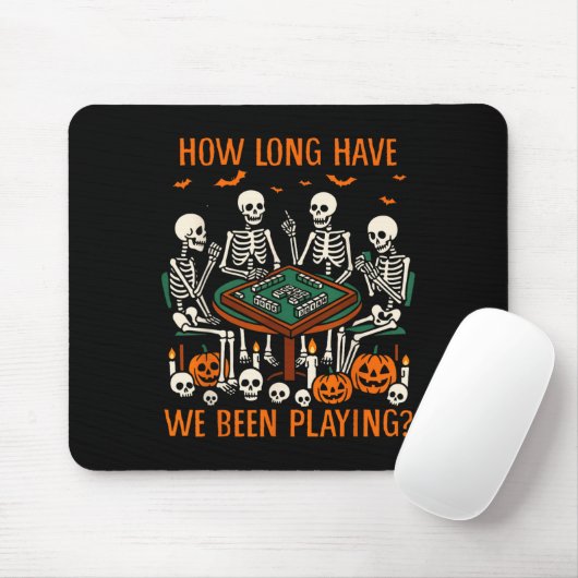 Halloween Vibes Mahjong Lover How Long Have We Bee マウスパッド (マウス)
