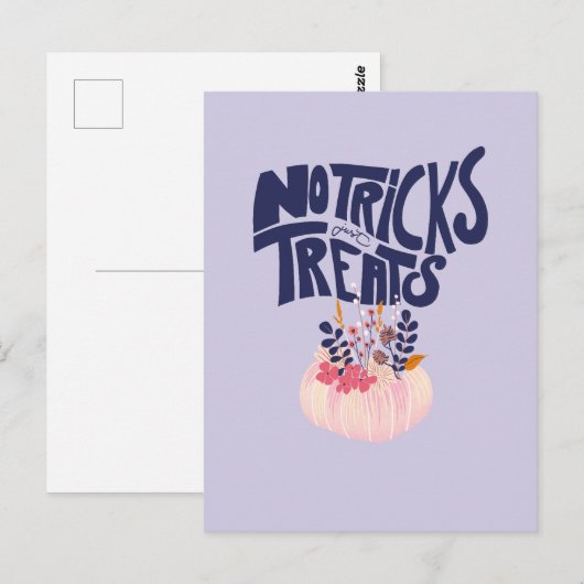 Halloween Vibes • No Tricks, just Treats ポストカード (正面/裏面)