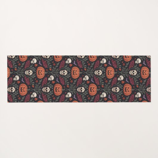 Halloween Vibes Pattern ヨガマット (裏面(横))