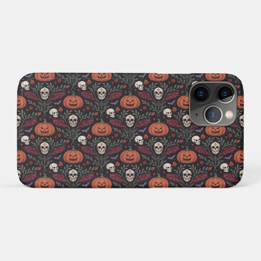 Halloween Vibes Pattern Case-Mate iPhoneケース (裏面(横))