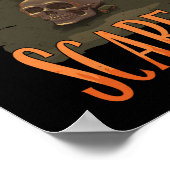 Halloween Vibes – Pumpkin Head Scarecrow ポスター (角)