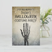 Halloween vintage costume party 招待状 (スタンド正面)