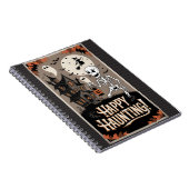Halloween Vintage squelette et citrouille ノートブック (右側)