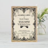 Halloween vintage wedding Invitation 招待状 (スタンド正面)