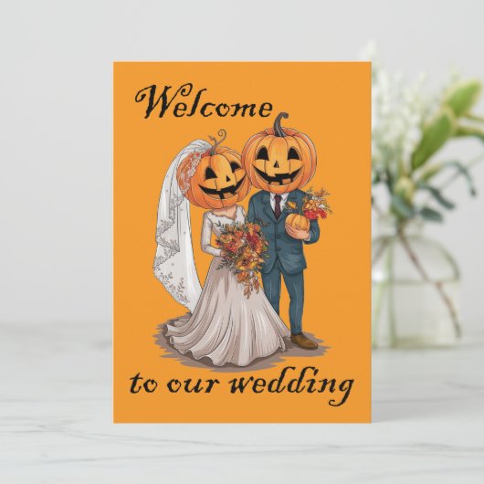 Halloween Wedding  招待状 (スタンド正面)