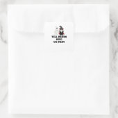 Halloween Wedding Anniversary - Till Death Boo Us  スクエアシール (バッグ)