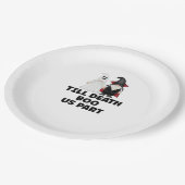 Halloween Wedding Anniversary - Till Death Boo Us  ペーパープレート (アングル)