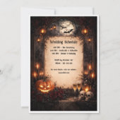 Halloween Wedding inventation. 招待状 (裏面)