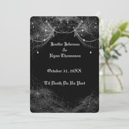 halloween wedding Invitation 招待状 (スタンド正面)